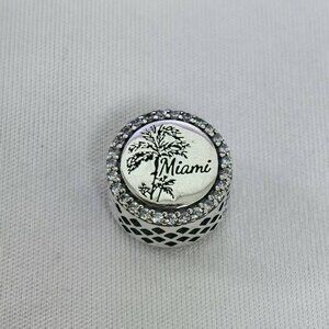 Pandora Miami Palm Charm, S925 Silver Jewelry